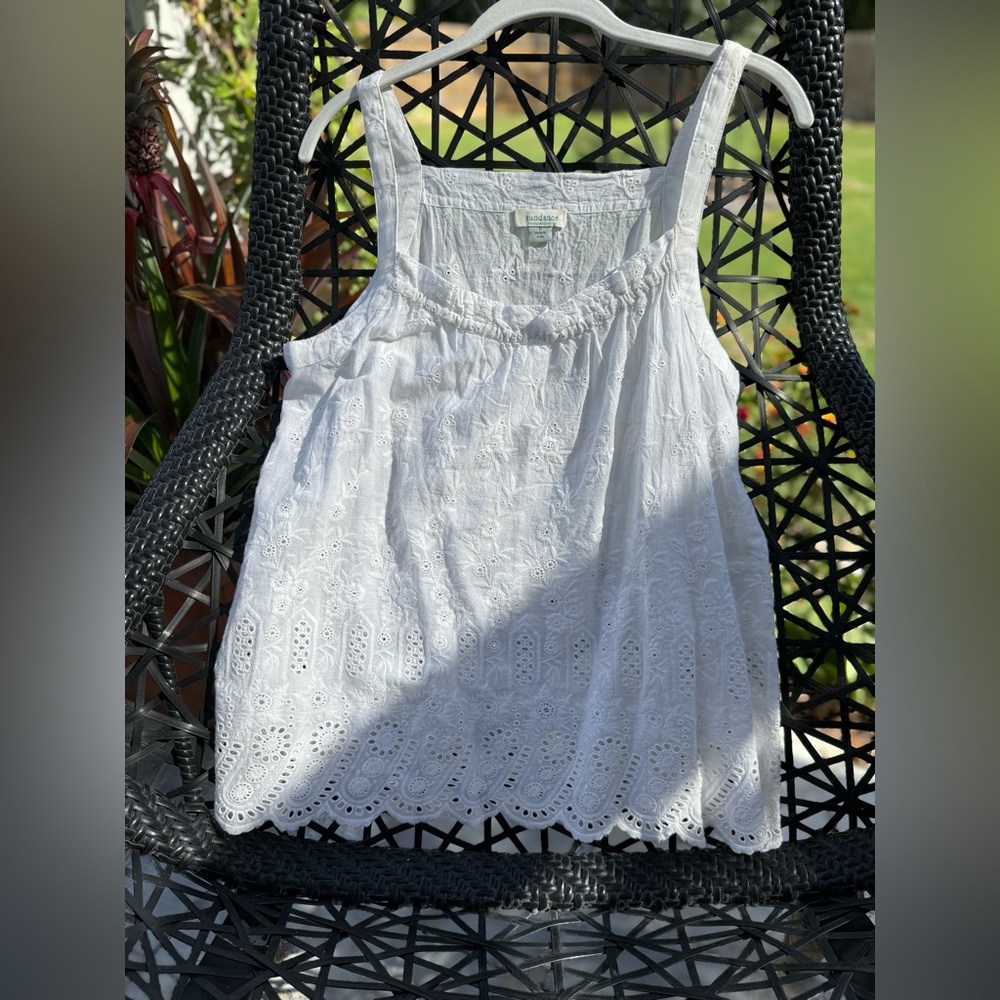 Sundance white Floral Cami